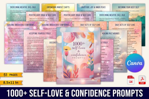 1000 Self-Love Confidence Prompts: Your Quiet Companion for Real-Life Resilience