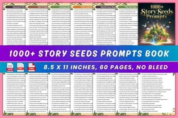 1000 Story Seeds Prompts Book