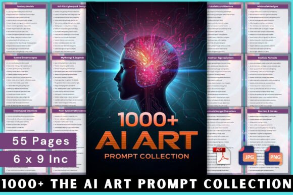 🎨1000 the AI Art Prompt Collection: A Practical Catalyst for Consistent, High-Quality Visual Creation