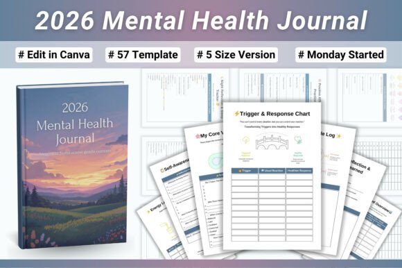 🌿 2026 Mental Health Journal