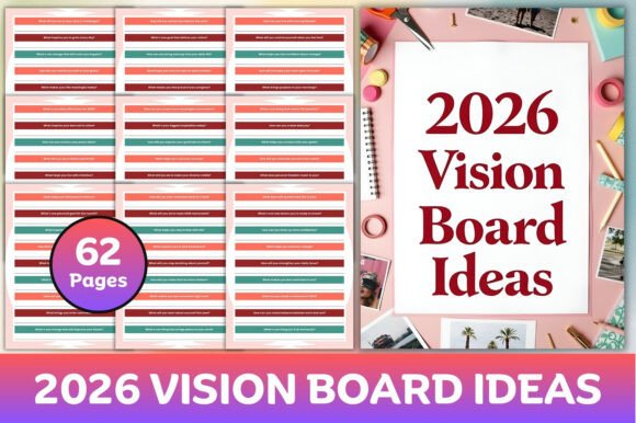 2026 Vision Board Ideas Book
