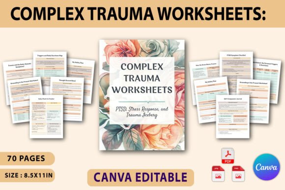 Complex Trauma Worksheets: A Grounded, Modern Tool for Navigating PTSD, Stress, and the Trauma Iceberg