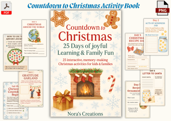Countdown to Christmas Activity Book