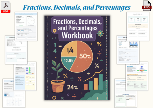 Fractions, Decimals Workbook
