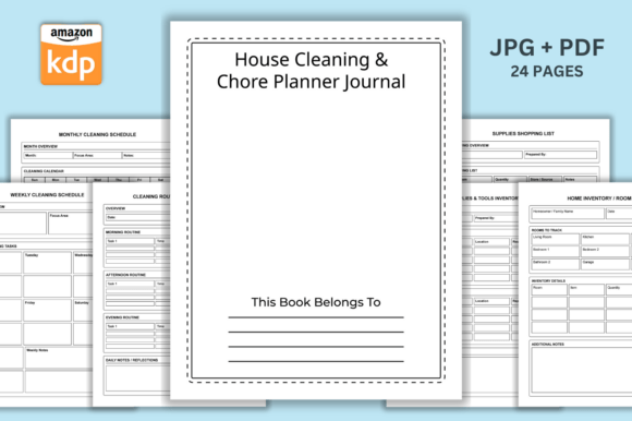 House Cleaning Chore Planner Journal