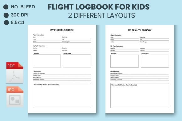 Kids Airplane Flight Log Book: A Thoughtful Tool for Early Aviation Engagement