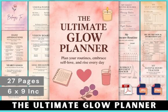 The Ultimate Glow Planner: A Thoughtful Tool for Daily Radiance Wellness
